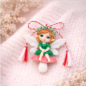 Broșă Mărțișor Zâna Primăverii - bijuterii - mărțișor - Artynos.ro