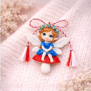 Broșă Mărțișor Zâna Primăverii - bijuterii - mărțișor - Artynos.ro