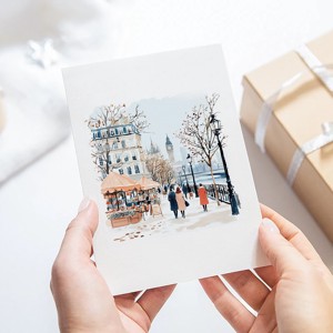 Carte poștală de Crăciun, Londra, felicitare, set cadou de 3 -  - Artynos.ro