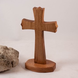 Cruce plata din lemn, cruce de masa  - Artynos.ro