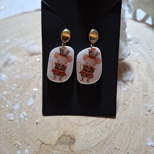 Magia Craciunului , Bijuterii, Cercei, Cercei cu figurine, Confectionarea bijuteriilor, ARTYNOS