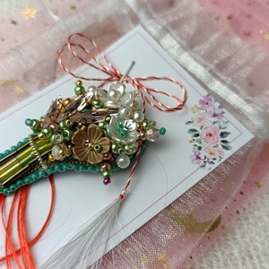 Broșă buchet de flori  - Artynos.ro