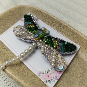 Broșă libelulă  - bijuterii - mărțișor - Artynos.ro