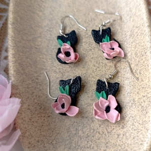 Cercei pisicuță  - bijuterii - cercei - cercei cu figurine - Artynos.ro