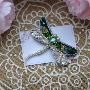 Brosa libelula , Bijuterii, Martisor, Cusatura, ARTYNOS