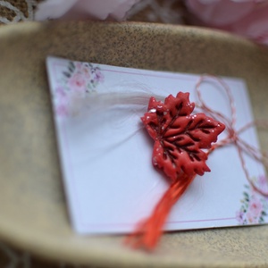 Mărțișor frunză  - bijuterii - mărțișor - Artynos.ro