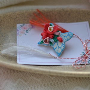 Mărțișor fluture  - bijuterii - mărțișor - Artynos.ro