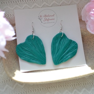 Cercei inima  - bijuterii - cercei - cercei lungi - Artynos.ro