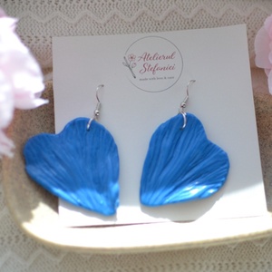 Cercei inima  - bijuterii - cercei - cercei lungi - Artynos.ro