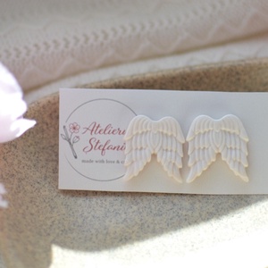 Cercei aripi de înger  - bijuterii - cercei - cercei cu figurine - Artynos.ro