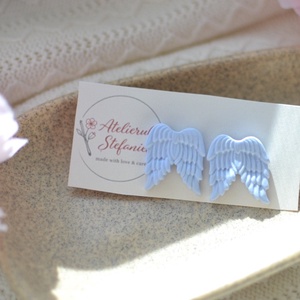 Cercei aripi de înger  - bijuterii - cercei - cercei cu figurine - Artynos.ro