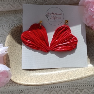 Cercei inimă  - bijuterii - cercei - cercei lungi - Artynos.ro