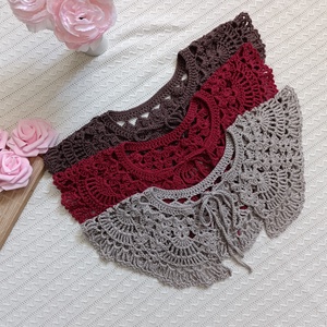 Guler croșetat manual - bijuterii - coliere - chockere - Artynos.ro