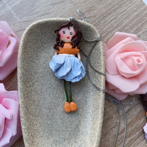 � Luna � Pandantiv handmade din lut polimeric - Artynos.ro