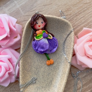 � Iris � Pandantiv handmade din lut polimeric - Artynos.ro