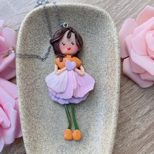  Amelia � Pandantiv handmade din lut polimeric - bijuterii - coliere - coliere cu pandative - Artynos.ro