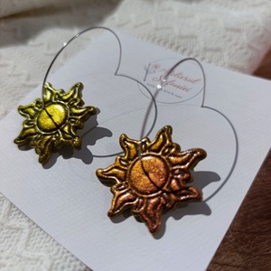 Cercei handmade Soare �  - Artynos.ro