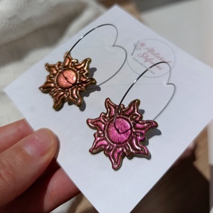 Cercei handmade Soare �  - bijuterii - cercei - cercei lungi - Artynos.ro