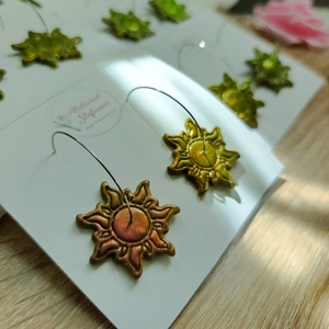Cercei handmade Soare �  - bijuterii - cercei - cercei lungi - Artynos.ro