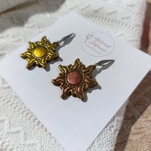Cercei handmade Soare - Artynos.ro