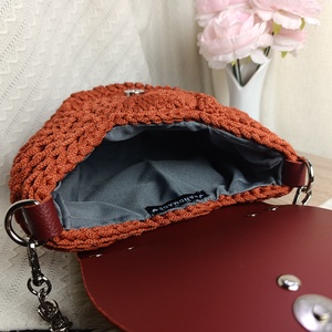 Geantă Autumn Amber - geantă croșetată manual - genți și portofele - genți de mână și umăr - geantă crossbody - Artynos.ro