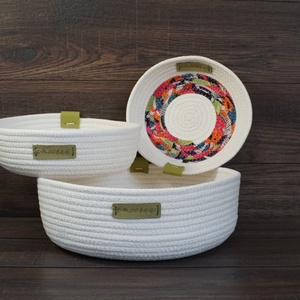 Natural rope basket set (3 pcs), Casa & Stil de viata, Materiale de depozitare si sortare, Cosuri depozitare, , ARTYNOS