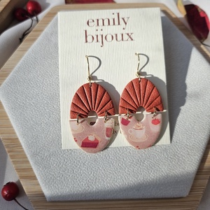Cercei handmade din lut polimeric - bijuterii - cercei - cercei lungi - Artynos.ro