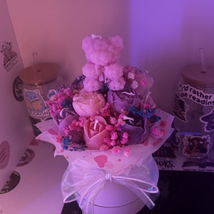 Set de lumânări cu flori și scorțișoară -  - Artynos.ro