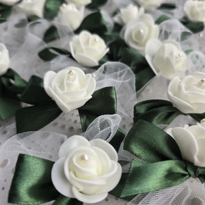 Cocarde, Accesorii nunta, Amintiri si cadouri de nunta, Cadou nunta, Pahar de nunta, set de sticla, Aranjament de flori, ARTYNOS