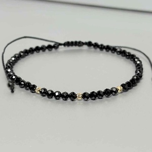 Bratara turmalina Dark Radiance - bijuterii - brățări - brățări din mărgele - Artynos.ro