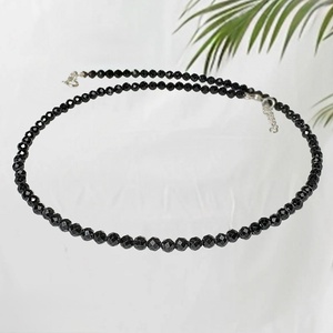 Colier protectie din turmalina neagra - Noir Shield - bijuterii - coliere - coliere din pietre semiprețioase - Artynos.ro