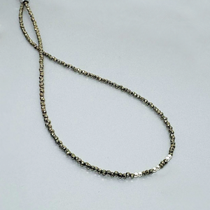 Colier pirita fatetata - Metallic Glow - bijuterii - coliere - coliere din pietre semiprețioase - Artynos.ro