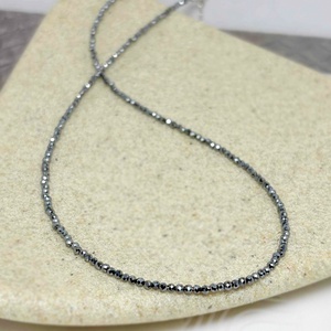 Colier din terahertz fatetat - Silver Energy - bijuterii - coliere - coliere din pietre semiprețioase - Artynos.ro