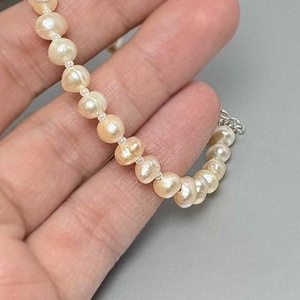 Bratara perle cultura - Blush Pearl - bijuterii - brățări - brățări din mărgele - Artynos.ro