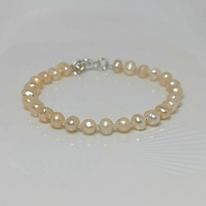 Bratara perle cultura - Blush Pearl - bijuterii - brățări - brățări din mărgele - Artynos.ro