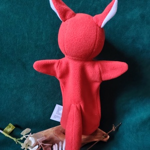 Vulpea Foxy   păpușă de mână - jucării și echipamente pentru copii - marionete - mănuși marionete - Artynos.ro