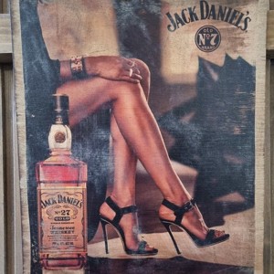 Poza de lemn Jack Daniels, Casa & Stil de viata, Accesorii pentru decorat casa, Picturi murale, Arta de perete din lemn, , ARTYNOS