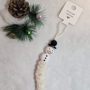 Croșetat ornament om de zăpadă - crăciun - decorațiuni de crăciun de casă - figurine pentru pomul de crăciun - Artynos.ro