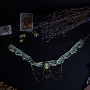 Ophelia necklace  - bijuterii - coliere - chockere - Artynos.ro
