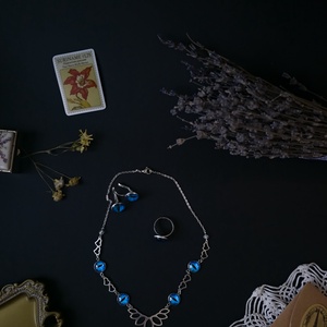 Iris set  - bijuterii - coliere - coliere cu pandative - Artynos.ro