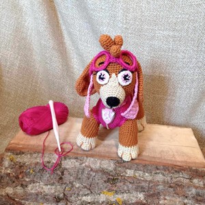 Paw Patrol-Skye croșetat figura - jucării și echipamente pentru copii - plușuri - personaje de basm din pluș - Artynos.ro