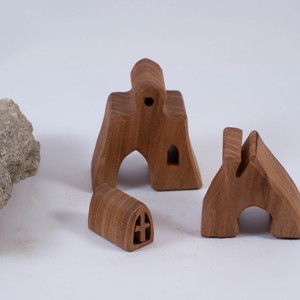  Casă din lemn, constructor din lemn, puzzle jigsaw -  - Artynos.ro