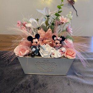 Decorațiuni pentru masă Disney Mickey și Minnie  - casă & stil de viață - decorațiuni de casă - accesorii florale - cutii cu flori - Artynos.ro