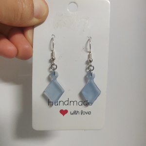 Cercei diamant albastru  - Artynos.ro