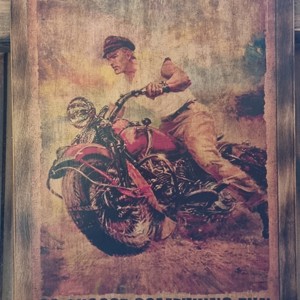 Harley Davidson imagine din lemn, Casa & Stil de viata, Accesorii pentru decorat casa, Picturi murale, Arta de perete din lemn, , ARTYNOS
