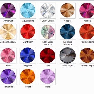 Medalie cu cristale Swarovski: SWM rivoli (1122) 14mm, , , ARTYNOS