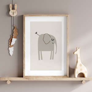 Safari animal imagine, serie poster minimal, camera de copii perete arta set 3 buc -  - Artynos.ro