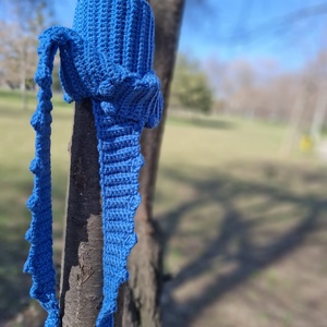 Eșarfă skinny croșetată, lână merino moale - îmbrăcăminte și modă - eșarfe, pălării, fularuri - eșarfe - Artynos.ro