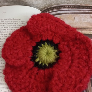 Broșă mac supradimensionat / Mărțișor  - bijuterii - mărțișor - Artynos.ro