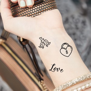 Pachet de tatuaje detașabile pentru nuntă (pagină A5 - 24 buc) -  - Artynos.ro